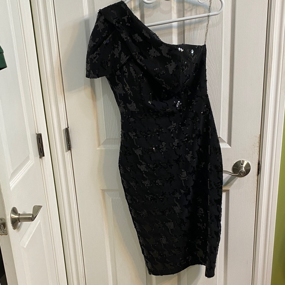 KeiKei Sequinned One Shoulder Formal NYE Dress Womens Size 8 US 40 EU Party
